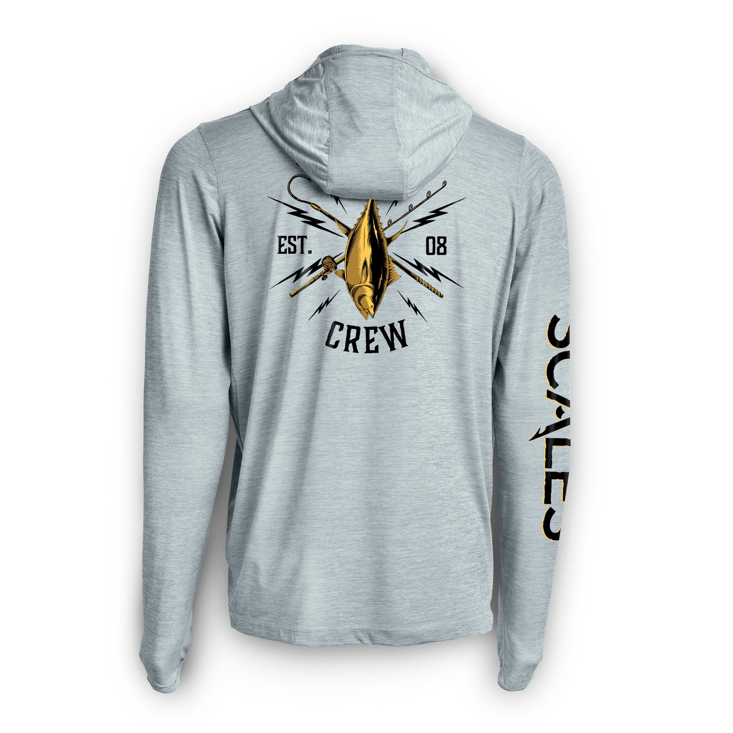 Blue Gold Hooded Active Performance