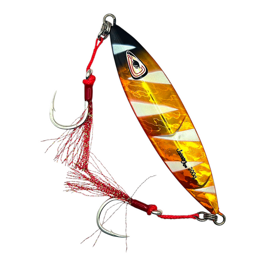 Ridged Orange/Gold Slow Pitch Jig