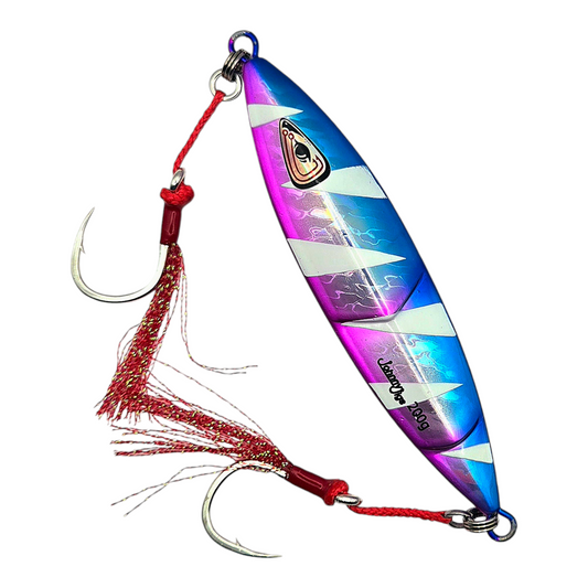Ridged Pink/Blue Slow Pitch Jig