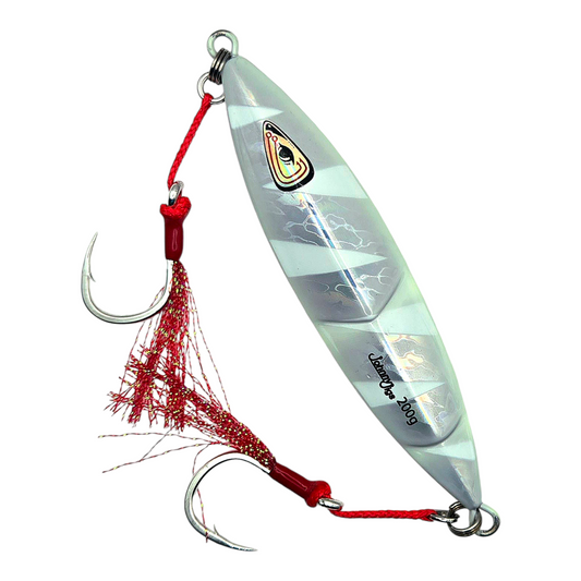 Ridged Silver Ghost Glow Slow Pitch Jig
