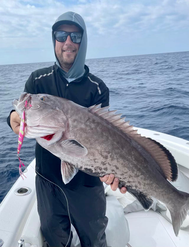 Flat Back Watermelon Glow Slow Pitch Jig