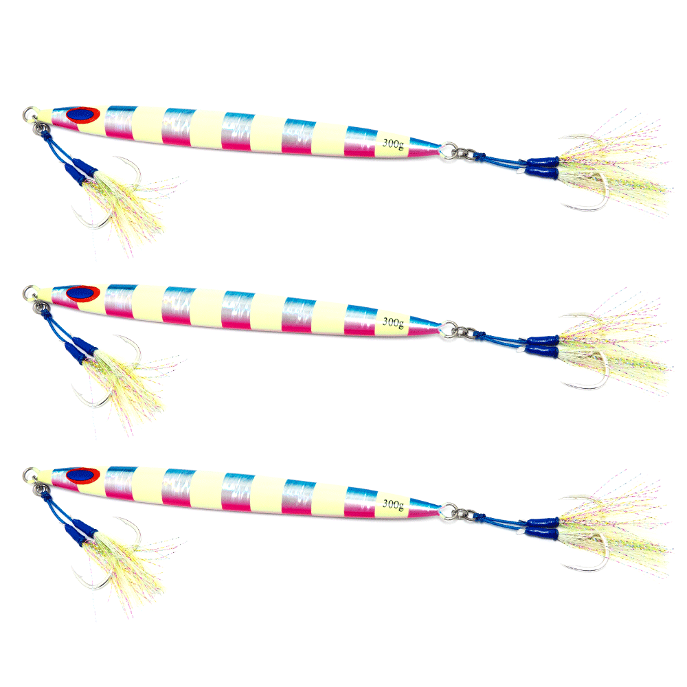 Slow Pitch Jig Long 300gr. 3-pack