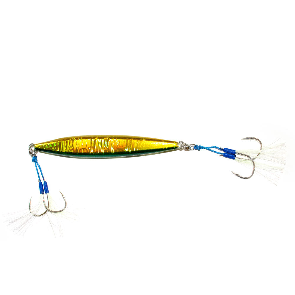 FSF Slow Pitch Jig Stub 150gr. Green/Gold 3-Pack