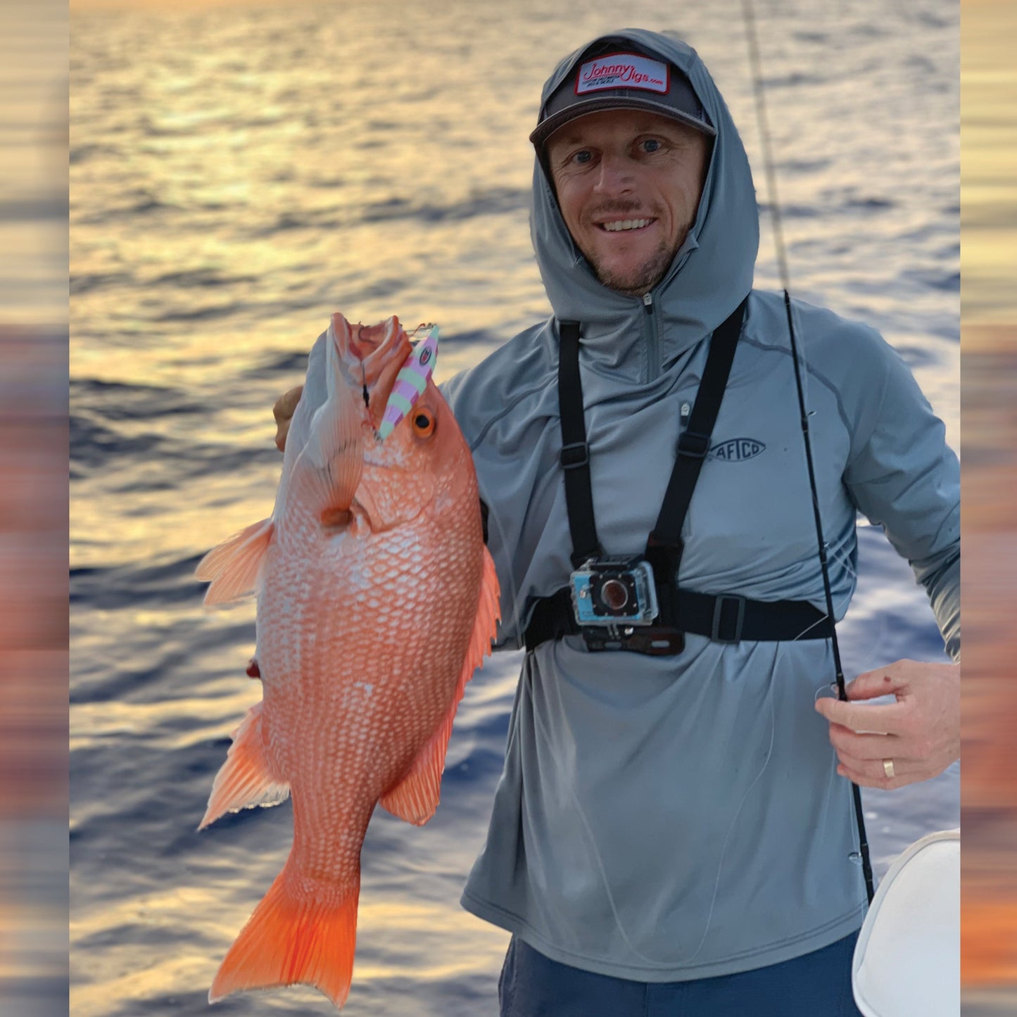 Flat Back Pink Glow Slow Pitch Jig