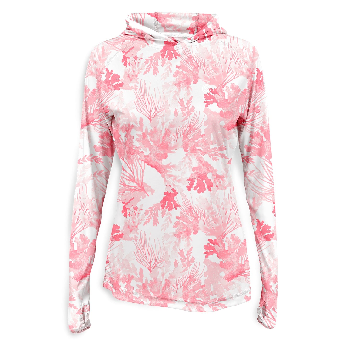 Coral Tropics Womens Hooded Performance