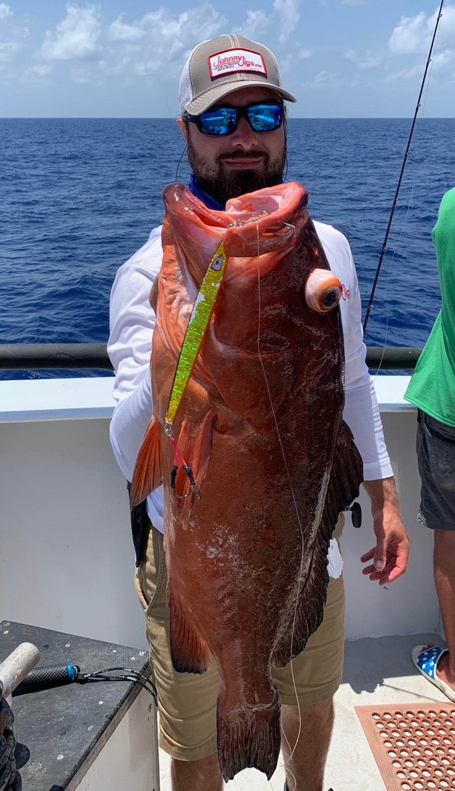 Flatty Pumpkin Glow Slow Pitch Jig