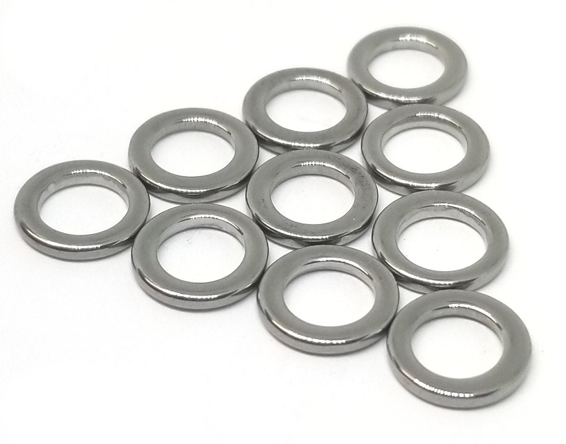 20-Pack Stainless Steel Solid Rings