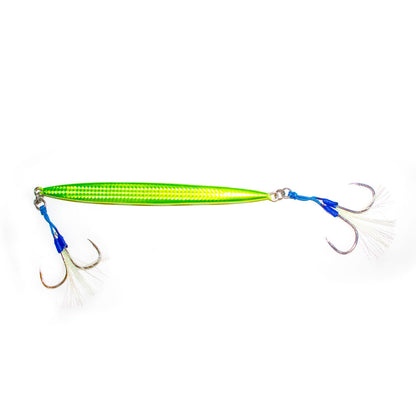Slow Pitch Jig LONG 200gr. Green 3-pack