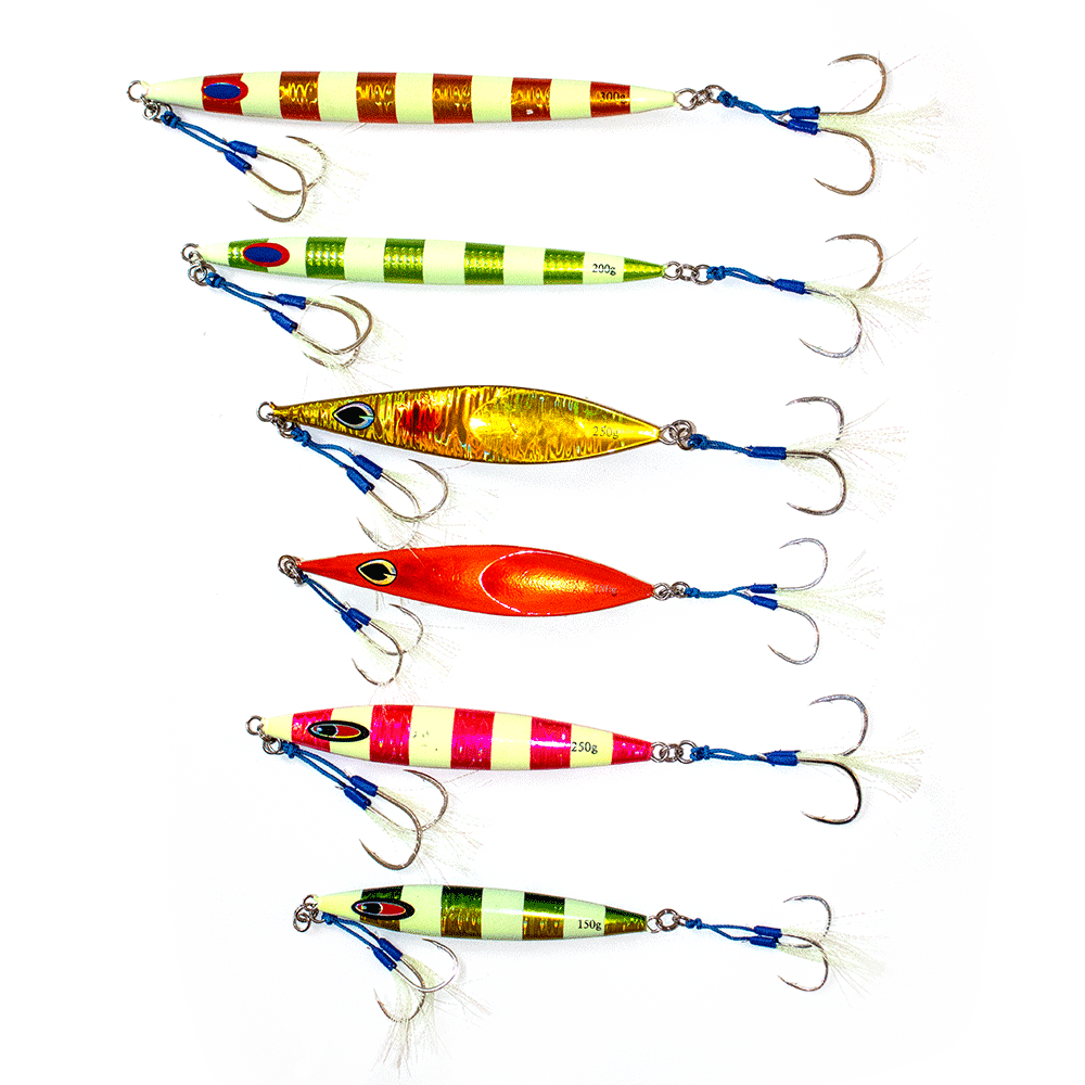 FSF Slow Pitch Jig Combo Multi Burst 6-pack